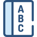 Book, Abc, education, Alphabet, reading DarkSlateBlue icon
