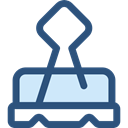 miscellaneous, Attachment, Paperclip, Clip, Clips, Tools And Utensils, School Material, Office Material DarkSlateBlue icon
