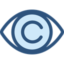 view, medical, interface, Eye, visible, Visibility, Healthcare And Medical DarkSlateBlue icon