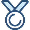 award, medal, Badge, Emblem, winner, Champion, reward, insignia, Sports And Competition DarkSlateBlue icon