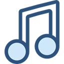 musical note, Quaver, music, music player, song DarkSlateBlue icon