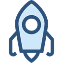 Rocket, education, transport, Space Ship, Rocket Ship, Space Ship Launch, Rocket Launch DarkSlateBlue icon