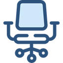 miscellaneous, Seat, Chair, buildings, sitting, Desk Chair, Furniture And Household DarkSlateBlue icon