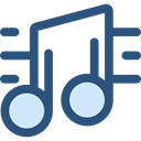 interface, music player, song, music note, musical note, Quaver, Music And Multimedia, music DarkSlateBlue icon