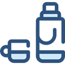 drink, food, flask, liquid, thermos, Tools And Utensils, Food And Restaurant DarkSlateBlue icon