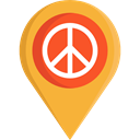 interface, pin, placeholder, signs, map pointer, Map Location, Map Point, Maps And Location Goldenrod icon