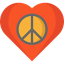 lover, loving, Shapes And Symbols, Heart, interface, Like, shapes, Peace Tomato icon