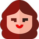user, woman, profile, Avatar, Social Maroon icon