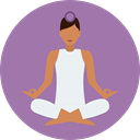 Yoga, exercise, meditation, pilates, Relaxing, Poses, Lotus Position, Sports And Competition RosyBrown icon