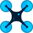 electronics, Remote control, drone, Camera, transportation, transport, fly DeepSkyBlue icon
