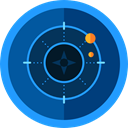 electronics, Positional, Maps And Location, radar, place, Area, technology MidnightBlue icon