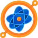 science, Atomic, education, nuclear, Electron, physics Goldenrod icon