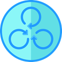 rotate, spin, Arrows MediumTurquoise icon