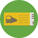 Access, Ticket, transportation, travel, train, Metro OliveDrab icon