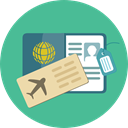document, Identity, passport, travel, technology, identification CadetBlue icon