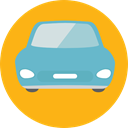 transport, vehicle, Automobile, Car, transportation Orange icon