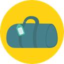 suitcase, travel, luggage, baggage, travelling, Tools And Utensils Gold icon