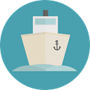 transportation, Boat, transport, ship, Cruise, Yacht, Ships CadetBlue icon
