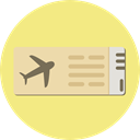 Plane Tickets, Ticket, travel, Holidays, Airfare, Passage, Plane Ticket Khaki icon