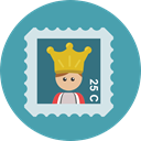 Shipping And Delivery, Stamps, Mailing, Mailed, mail, Stamp CadetBlue icon
