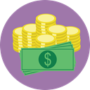Notes, Business, Change, Money, Business And Finance, Commerce And Shopping, Coins, Cash, stack, Currency RosyBrown icon