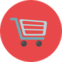 online store, Shopping Store, Commerce And Shopping, commerce, shopping cart, Supermarket Tomato icon