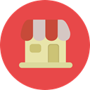 Shop, Architecture And City, Commerce And Shopping, food, Business, store, commerce Tomato icon