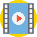 entertainment, Film Strip, Camera Film, Music And Multimedia, Seo And Web, Negative Film, photography, Negative CornflowerBlue icon