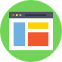 Browser, website, computing, web page, Seo And Web, internet, web, interface, ui YellowGreen icon