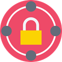 Tools And Utensils, Lock, secure, security, padlock, locked IndianRed icon