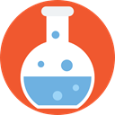 chemical, Test Tube, Flasks, science, education, Chemistry, flask Tomato icon