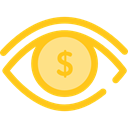 view, medical, interface, Eye, visible, Visibility, Seo And Web Gold icon