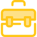 suitcase, travel, portfolio, Business, Briefcase, Bag Gold icon