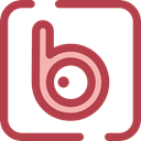 Logo, social media, social network, logotype, Logos, Badoo, Brands And Logotypes Sienna icon