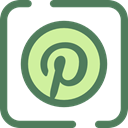social media, social network, logotype, pinterest, Logos, Brands And Logotypes, Logo DimGray icon