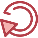 Arrows, Reload, Orientation, loading, Direction, ui, Multimedia Option, Circular Arrow Sienna icon