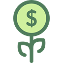 plant, investment, Bank, growth, Business, Money, Currency, Business And Finance Black icon