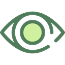 show, Eye, optical, ui, Multimedia Option, Body Part, Ophthalmology Black icon