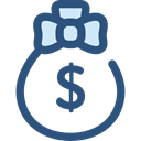 Business And Finance, banking, money bag, Dollar Symbol, Business, Money, Currency, Bank DarkSlateBlue icon