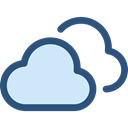 Cloudy, sky, meteorology, Cloud, weather, Clouds Black icon