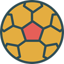 sports, Team Sport, Sports And Competition, Game, Football, soccer, equipment Goldenrod icon