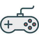 Multimedia, joystick, gaming, gamer, game controller, gamepad, technology, electronic, video game Lavender icon