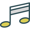 song, musical note, Quaver, Music And Multimedia, music, interface, music player Black icon