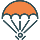 Sports And Competition, Parachutist, Paraglider, Paragliding, Gliding, sports, Parachute DarkSlateGray icon