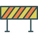 forbidden, highway, buildings, Roadblock, prohibition, signs, Repairing, Constructions, Construction And Tools Black icon