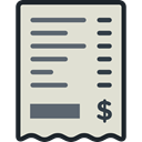 Business, Bill, commerce, Ticket, payment, receipt, invoice, Business And Finance Gainsboro icon