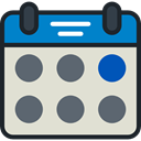 time, date, Schedule, interface, Administration, Organization, Calendars, Calendar, Time And Date Gainsboro icon