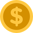 Cash, Dollar, Currency, Business And Finance, Business, Money, coin SandyBrown icon
