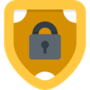 Antivirus, shield, ui, defense, secure, security SandyBrown icon