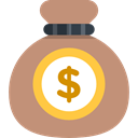 money bag, Dollar Symbol, Business And Finance, Money, Currency, Bank, banking, Business RosyBrown icon